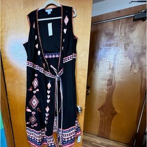Fully Dressed Embroidered Wrap Dress